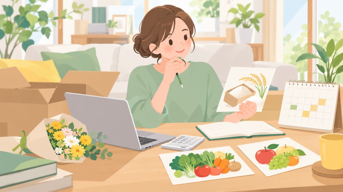 退職した年のふるさと納税を計画する人のイラスト